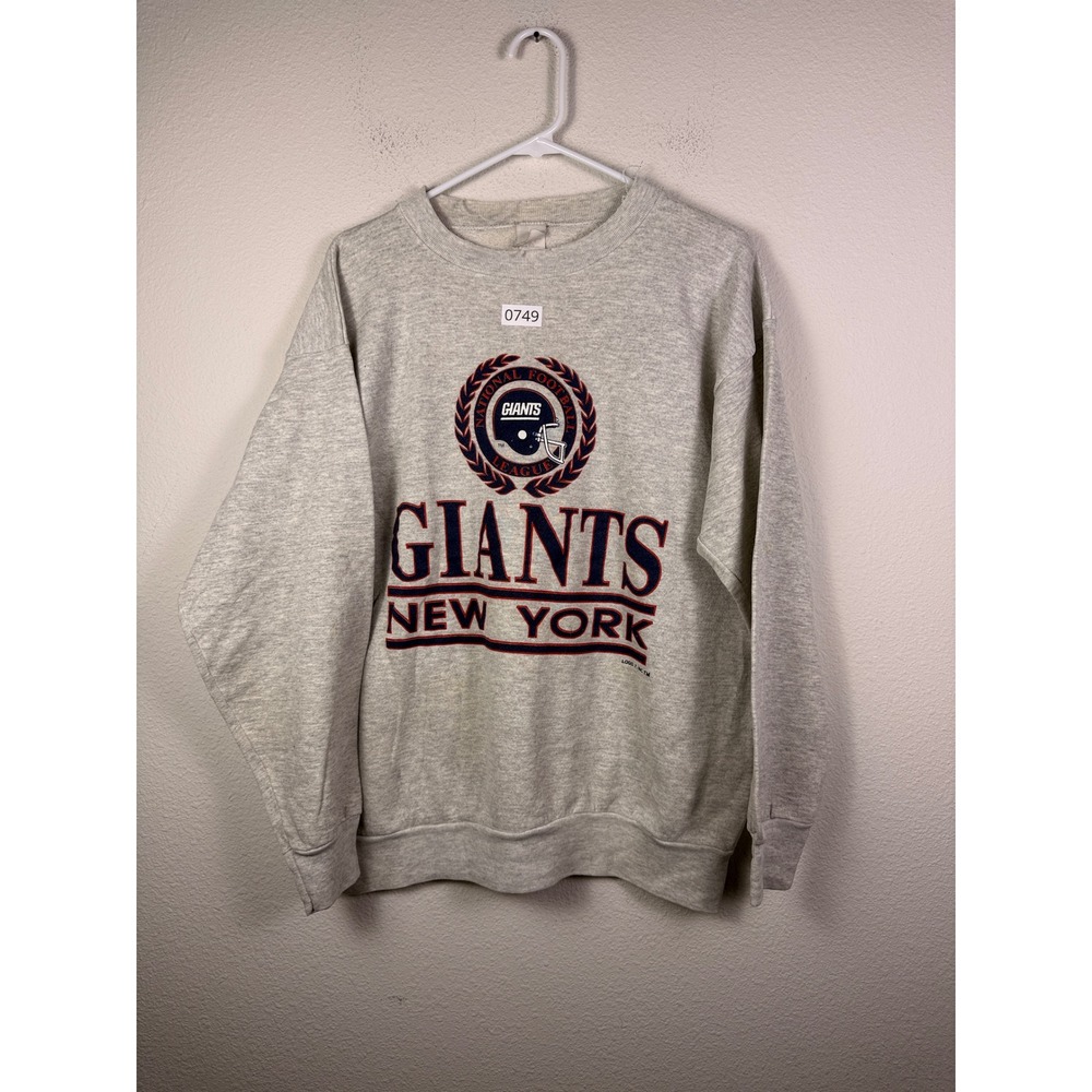 Vintage New York Giants NFL Sweatshirt Gray XL Made in USA Crewneck 90s Retro